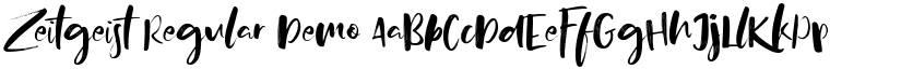 Zeitgeist Regular Demo font