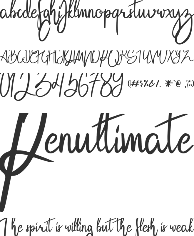 Hanabi Script font preview