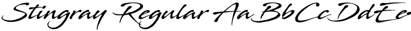 Stingray Regular font