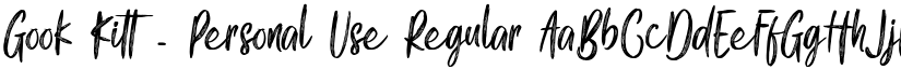Gook Kitt - Personal Use font download