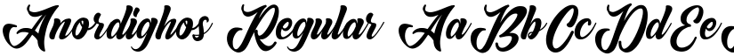 Anordighos Regular font