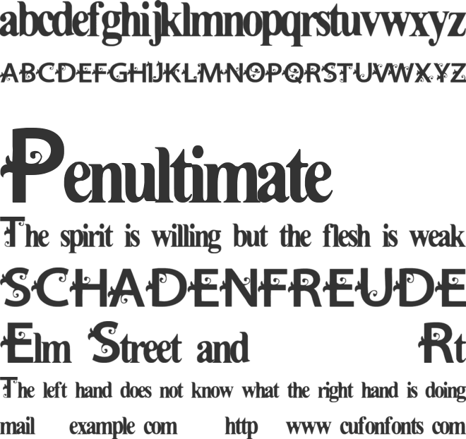 VTKS Estilosa font preview