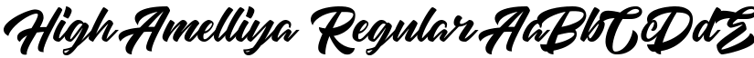 High Amelliya Regular font
