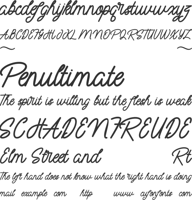 mayasarilah font preview