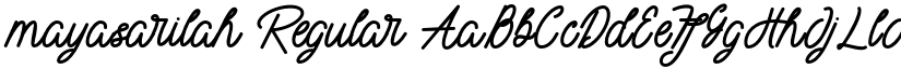 mayasarilah font download