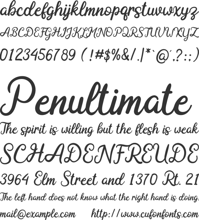 Adeghio Dafont font preview