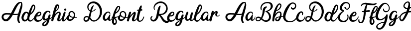 Adeghio Dafont Regular font