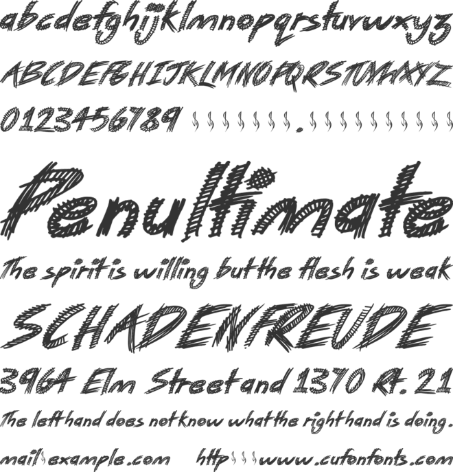 Monster Reading font preview