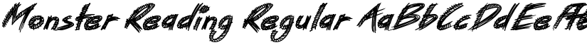 Monster Reading Regular font