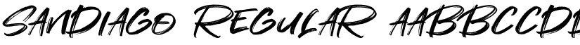Sandiago Regular font