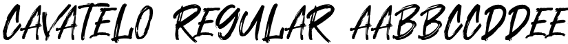 Cavatelo Regular font