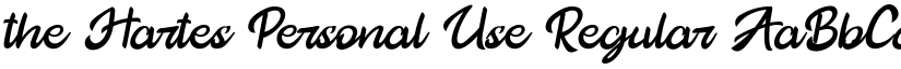 the Hartes Personal Use font download