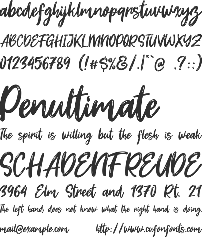 Dream Meadow font preview