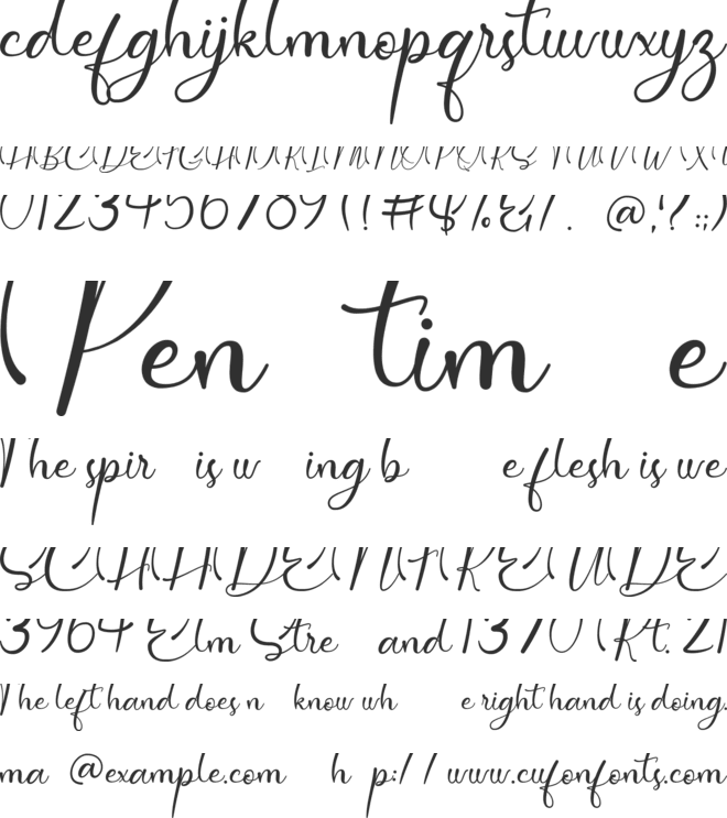 Dollie font preview