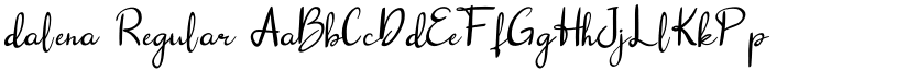 dalena Regular font