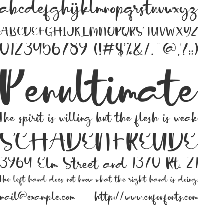 Dalillah font preview