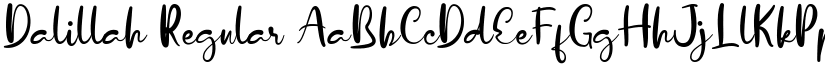 Dalillah Regular font