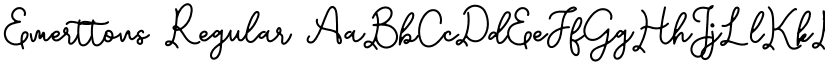 Emerttons Regular font