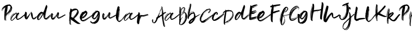 Pandu Regular font