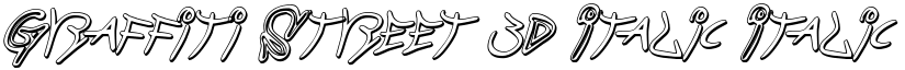 Graffiti Street 3D Italic Italic font