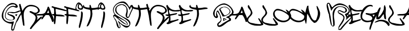 Graffiti Street Balloon Regular font