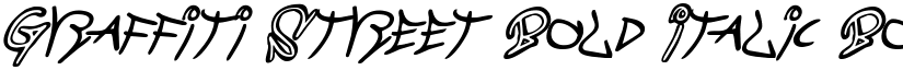Graffiti Street Bold Italic Bold Italic font