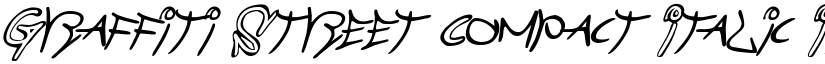 Graffiti Street Compact Italic Italic font