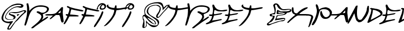 Graffiti Street Expanded Italic Expanded Italic font
