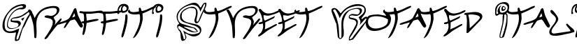 Graffiti Street Rotated Italic Italic font