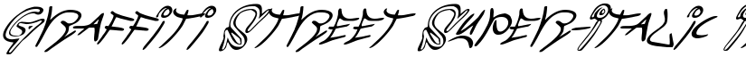 Graffiti Street Super-Italic Italic font
