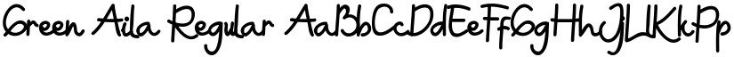Green Aila Regular font