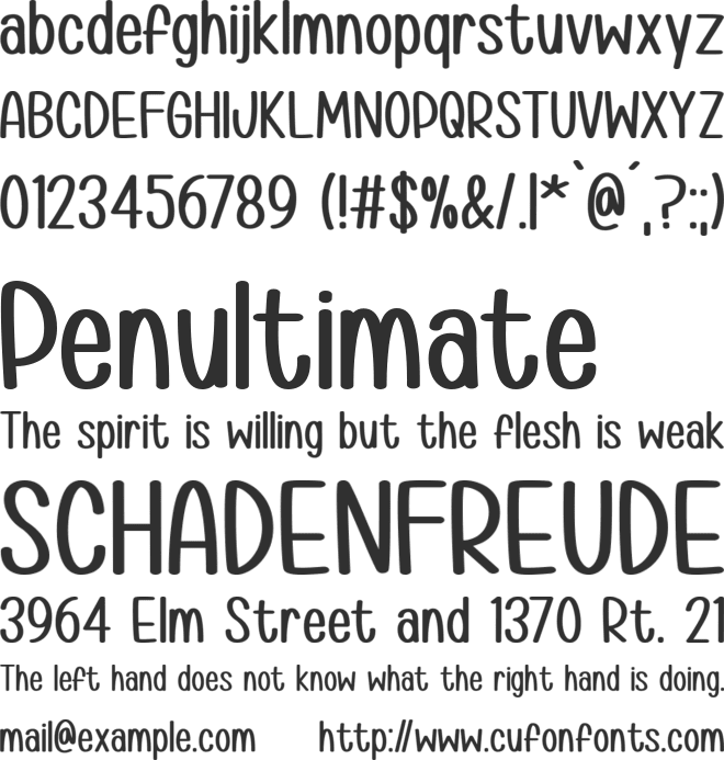 Hwyl fawr Hello font preview