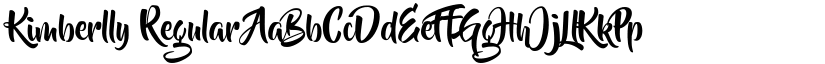 Kimberlly Regular font