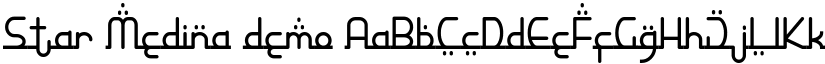 Star Medina demo font