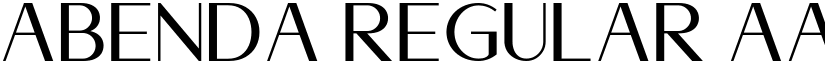 Abenda Regular font
