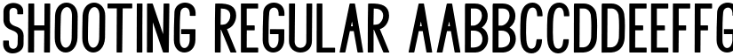 SHOOTING Regular font