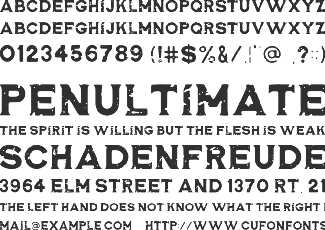 Rosewell Black RGH font preview