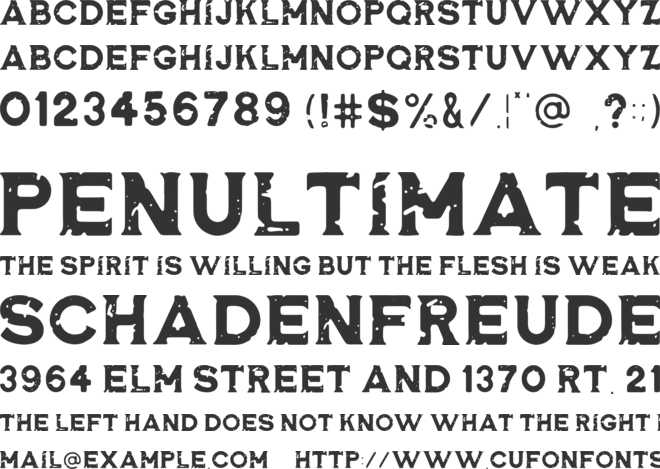 Rosewell Black RGH font preview