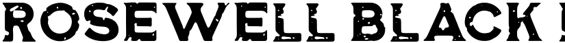 Rosewell Black RGH Regular font