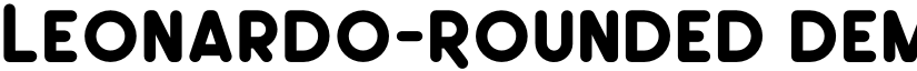 Leonardo-Rounded Demo font