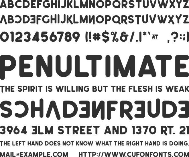 Leonardo-Rounded font preview