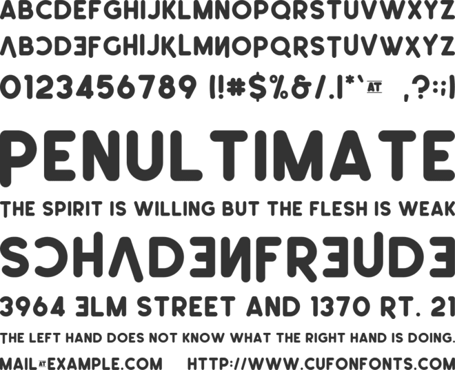 Leonardo-Rounded font preview
