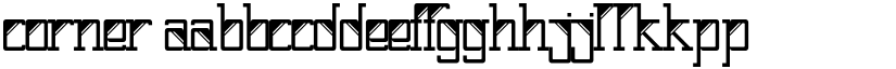 Corner font