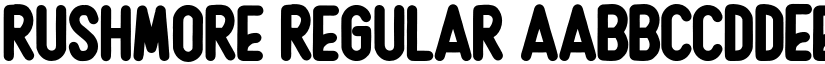 Rushmore Regular font