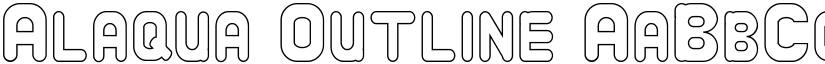 Alaqua Outline font
