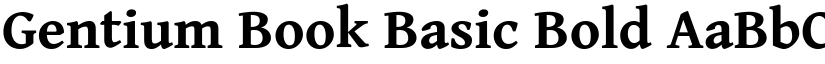 Gentium Book Basic Bold font