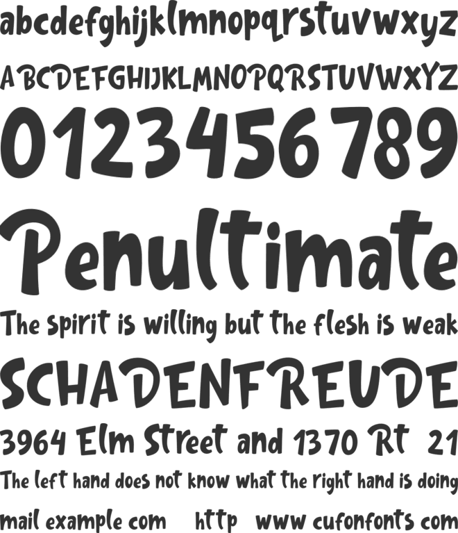 Gula FREE font preview