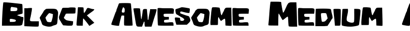 Block_Awesome Medium font