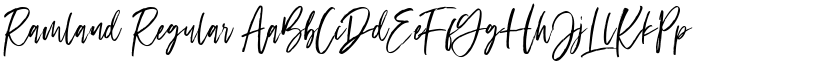 Ramland Regular font
