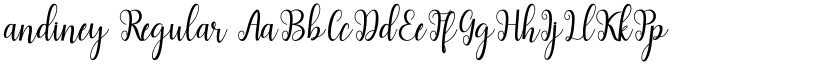 andiney Regular font